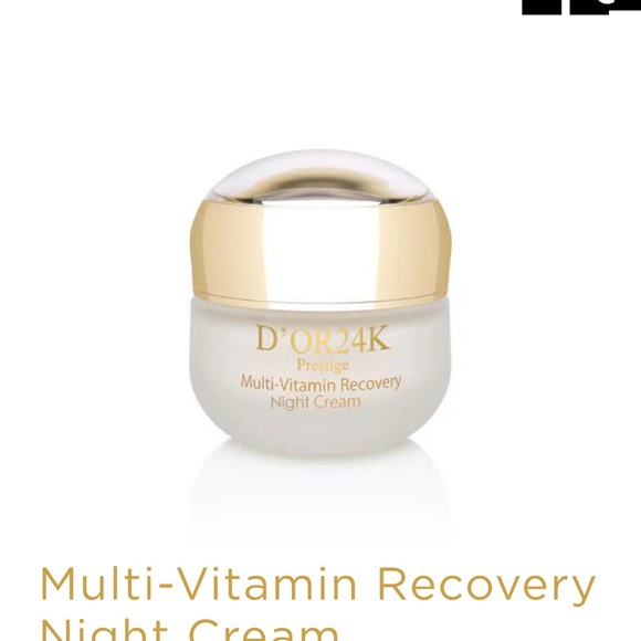 D'Or Skincare Multi-Vitamin Recovery Night Cream - Gold and White - Picture 1 of 1